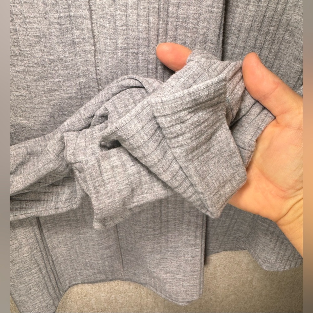 Madewell MWL Long Sleeve Mock Turtleneck Ribbed Shirt Loungewear Size 4X - Picture 4 of 10